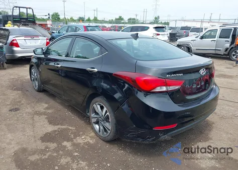 2014 Hyundai Elantra Limited from USA, damaged, VIN KMHDH4AE3EU058384